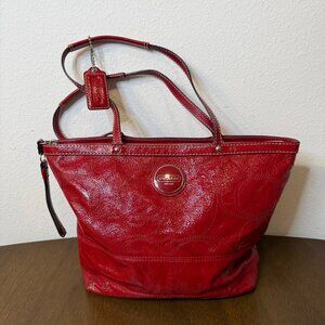 Coach Red Tote Purse